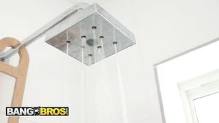 BANGBROS - XWife Karen Gets Caught By Tony In The Shower And Can’t Resist His Hard, Anal Moves