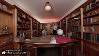 VR Bangers: Slim Cutie Bangs and Sucks Principal’s Massive Schlong