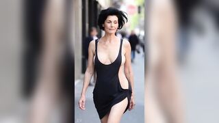 Older Sweethearts Walking Downtown – Biggest Saggy Melons Jiggling NO BRASSIERE Part 8 [AI generated]