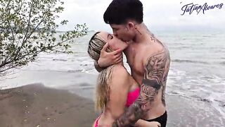 I've a 3some with my boyfriend and his ally on the beach