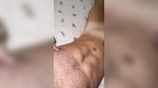 Enjoyment myself untill my load reach my pierced nipp