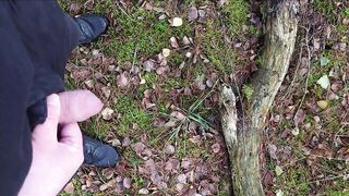 Pissing in the forest
