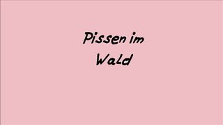 Pissing in the forest