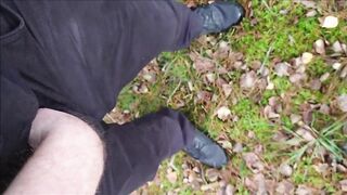 Pissing in the forest