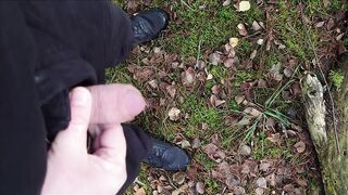Pissing in the forest