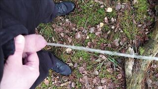 Pissing in the forest