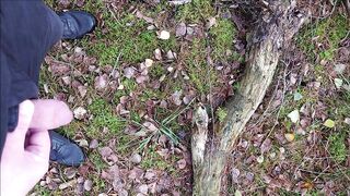 Pissing in the forest