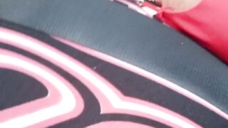 Flashing large melons whilst driving on the freeway full clip