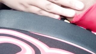 Flashing large melons whilst driving on the freeway full clip