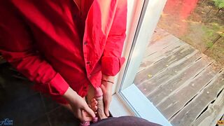 Step Sister Helps Step Brother To Cum Quick In Her Pants During the time that Step Mamma Awaiting In Car