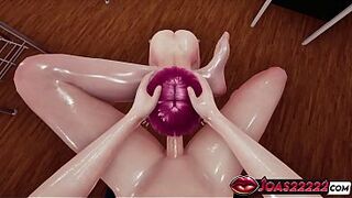 CG Animation Featuring Hawt College Gal Nino in Nylons - Experience Tugjob Massive Knob, On Top Titjob Teasing in a Pink Underware, Deepthroat with a Cum A Lot Of Jizz