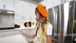 Redhead Squirter Teen Rides Her Large Weenie Step BROTHER