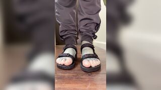 two Layers of Latex Toe Socks after plan to the gym