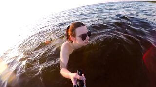 Teen Exploring Latvian Nudist Beach