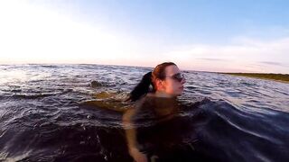 Teen Exploring Latvian Nudist Beach