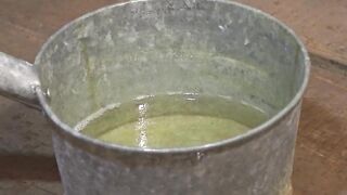 A indecent twat pees doggystyle and in other poses. A mother I'd like to fuck often voids urine in the sauna.