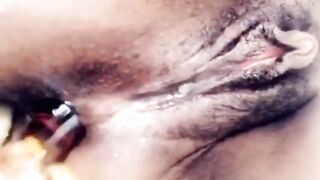 PrettyAnalPrincess Pounds Dark hole w Glass Plug. Gape Me Dad.