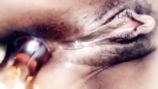 PrettyAnalPrincess Pounds Dark hole w Glass Plug. Gape Me Dad.