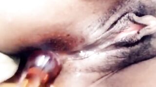 PrettyAnalPrincess Pounds Dark hole w Glass Plug. Gape Me Dad.