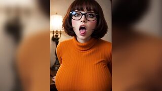 Velma Dinkley in real life shows her underclothes
