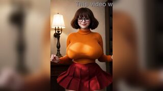 Velma Dinkley in real life shows her underclothes
