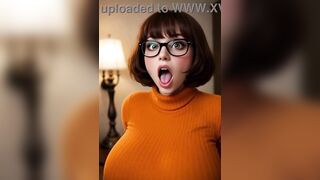 Velma Dinkley in real life shows her underclothes