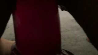 This guy made me ride my humongous sex-toy 'coz i was a bad doxy