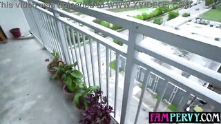 Tiny boobs stepsister taboo drilled her stepbrothers large wang