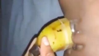 Jessica La Negra Masturbandose Con Un Platano y Pide A Grito