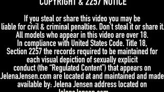 Lustful Lesbians Jelena Jensen & Sandee Westgate Dildo Bang!