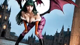 Morrigan Aensland serving in her castle (AI-generated) (No live-action) (NSFW) (fully voice)