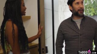 Black mother I'd like to fuck hotty not impressed by her siblings boyfriend who tried to fuck her