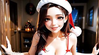 Mrs. Claus wishes to smack a youthful weenie during the time that Santa Claus distributes the presents - AI GENERATED