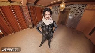 VR Conk: Slutty Teen Chani Sucks And Bangs Paul's Knob In Dune Cosplay Porn Parody pt.1