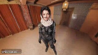 VR Conk: Slutty Teen Chani Sucks And Bangs Paul's Knob In Dune Cosplay Porn Parody pt.1