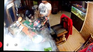 Hawt chick playgirl with petite titties cheating with moto x rider