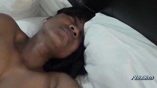 Bawdy maid masturbates her love button with a sex-toy