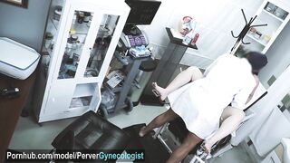 Very lewd gynecologist breaks his patient's booty and cums inside him