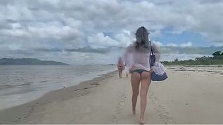 Cumshot in front of everybody. This babe refused to stop until I cum.