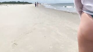 Cumshot in front of everybody. This babe refused to stop until I cum.