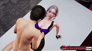 Bai Yi - Hawt Hentai Beauty in Manga: Biggest Melons Play, Rimjob With Moanings, Moist Twat Licking by Wall Leading to Squirt