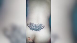 They bang hard with a creampie, a tattooed slut supplicates for jock in her butt and throat
