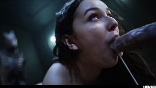 CG Hentai Horror - Nerdy Beauty Leana Lovings Summons Sex Demon And Gets Monster Banged Unbirth Vore