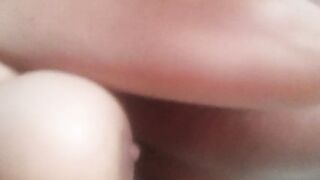 Older woman in her forties giving a kiss rich dude's back