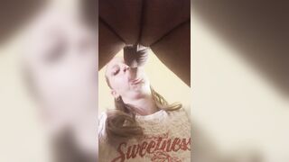 Sloppy oral job beneath throat full of cum