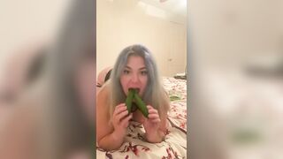 Sexually excited mother i'd like to fuck insertions cucumbers