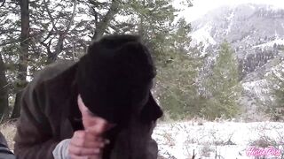 They Screw In The Freezing Cold As Rachel Rivers Screams For Greater amount!