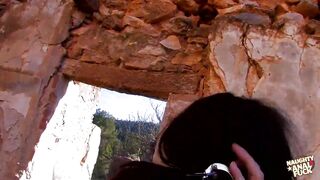 A voluptuous brunette hair becomes aroused at the beach and chooses to perform oral-sex-sex on him.