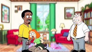 Bitch Wife Oral-job to Neighbour and Doesn't Notice Spouse Returns from Work. Wife BBC. Cuckold Spouse. Toon