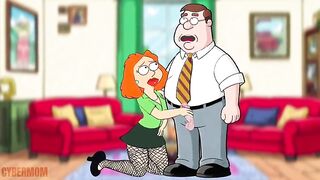 Bitch Wife Oral-job to Neighbour and Doesn't Notice Spouse Returns from Work. Wife BBC. Cuckold Spouse. Toon